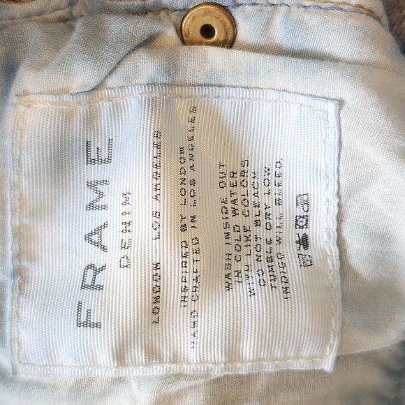 Frame denim Le high straight size 28 distressed soft jeans - Picture 5 of 7